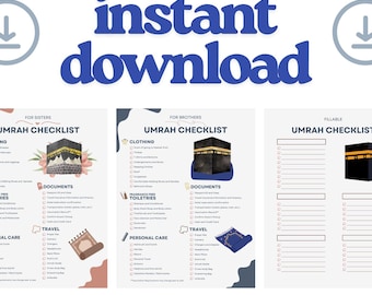 Ultimate Umrah Packing List – Printable Umrah Travel Checklist - Simple Design