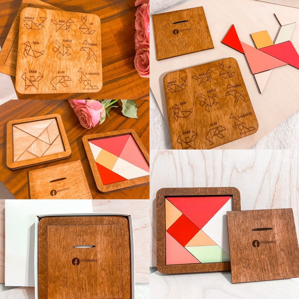 Tangram Puzzle Etsy