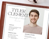 Fraternity Resume Template with Photo; Social Resume Template and Cover Letter; Modern Fraternity Resume Template Canva; Editable Rush Kit