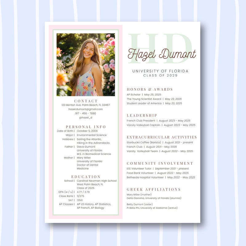 Resume Template Modern - Etsy