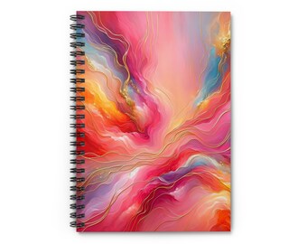 Vibrant Pink Spiral Notebook - Ruled Line