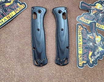 Casquillos G10 para cuchillo Benchmade Mini Bugout - Negro - Contorneado