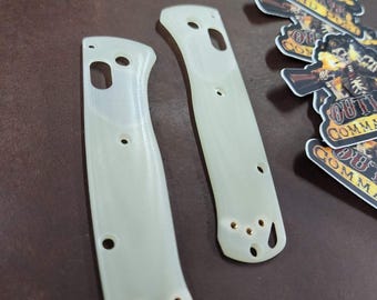 G-10 Scales for Benchmade Mini Bugout Knife - Jade- Contoured