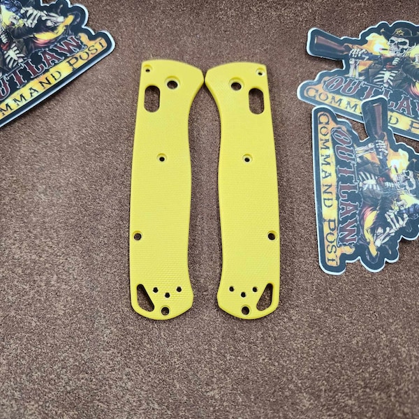 G10 Scales for Benchmade Bugout 535 Scales - Chrome Yellow