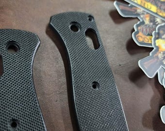 Black Custom G10 Scales for Benchmade Bugout Knife full size
