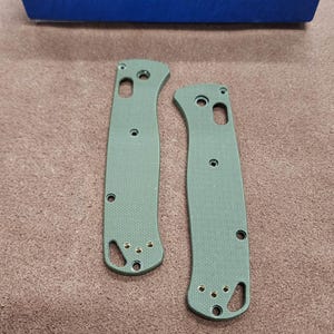 Custom OD Green G10 Scales for Benchmade Bugout Knife 535 Full Size