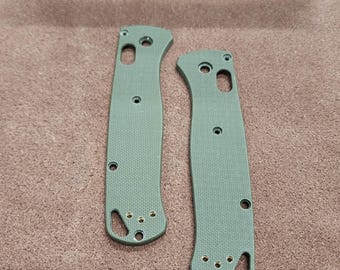 Custom OD Green G10 Scales for Benchmade Bugout Knife 535 Full Size