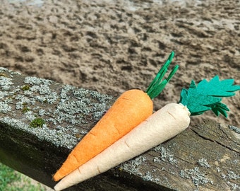 Colorful Felt Carrots - Handcrafted Dreams for Your Home