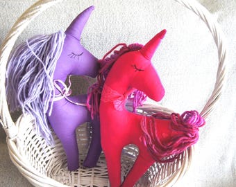 Handmade Custom Unicorn Plush – Personalized Soft Toy – Nursery Room Decor – Baby Shower Gift – Made to Order Stuffed Unicorn