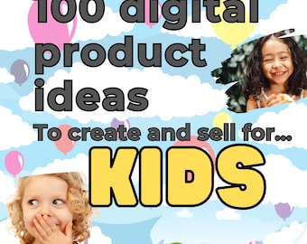 Ideas de productos digitales para crear y vender para niños. Hojas de trabajo y manualidades para preescolar. Planificadores y Educación para Niños. Actividades divertidas