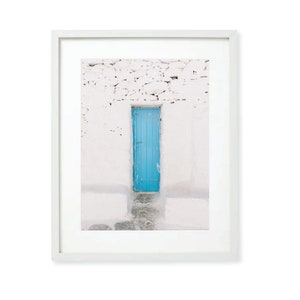 Mykonos Blue Door Print