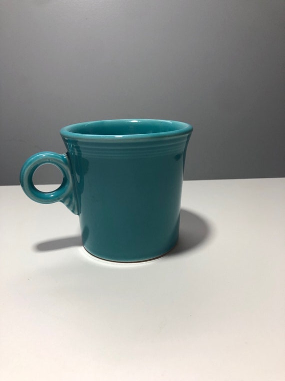 Turquoise Blue Fiesta Coffee Mug With Round Ring Handle, Homer Laughlin -  Etsy