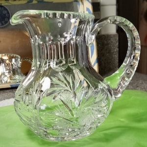 Brilliant Cut Lead Crystal Pitcher or Creamer