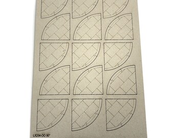 LX254-OO Laser Cut Card 90 Degree Pavement Corners (Pack of 15) For OO Gauge Model Railway and 1:76 Scale