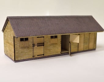 KX034-OO Laser Cut Delamere Stables For OO Gauge Model Railway & 1:76 Scale