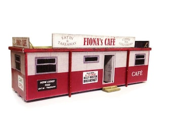 KX012-OO Roadside Cafe Fiona's For OO Gauge Model Railway & 1:76 Scale