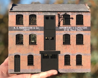 KX090-OO Robertson's Bonded Warehouse Building Kit For OO Gauge Model Railway & 1:76 Scale