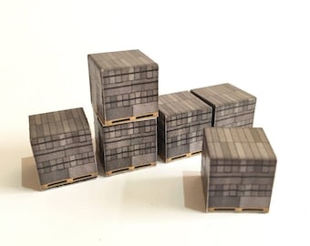 AX029-OO Palletised Loads Breeze Blocks (Pack of 12) For OO Gauge Model Railway & 1:76 Scale