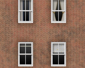 AX186-OO Curtains And Blinds For OO Gauge Model Railway & 1:76 Scale