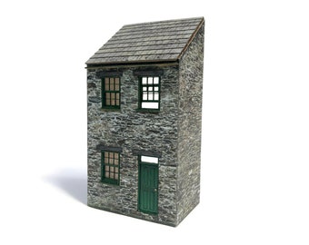 KX070-OO Low Relief Terraced House / Cottage For OO Gauge Model Railway & 1:76 Scale