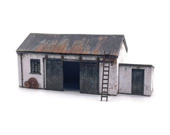 KX054-OO Tony's Cart Shed and Store For OO Gauge Model Railway & 1:76 Scale