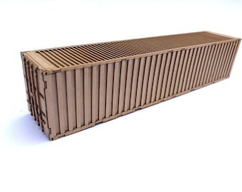LX175-OO 40ft Shipping Container Kit (Pack of 2) For OO Gauge Model Railway & 1:76 Scale