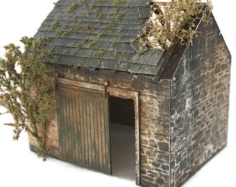 KX057-OO Barn / Store For OO Gauge Model Railway & 1:76 Scale