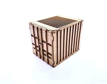 LX188-OO 10ft Shipping Container Kit (Pack of 2) For OO Gauge Model Railway & 1:76 Scale