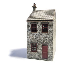 KX067-OO Terraced House / Cottage For OO Gauge Model Railway & 1:76 Scale