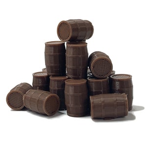 Oil Drum Barrels OO Gauge New Black 24 Pack + 6