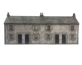 KX080-OO Terraced Cottages/Houses For OO Gauge Model Railway & 1:76 Scale