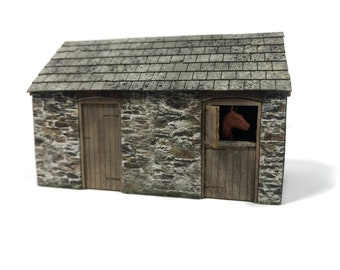 KX085-OO "Polsue" Stables/Stores For OO Gauge Model Railway & 1:76 Scale