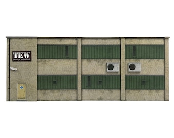 KX018-OO Ultra-Low Relief Modern Industrial Unit For OO Gauge Model Railway & 1:76 Scale