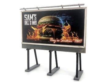 LX560-OO Large Freestanding Billboards (Pack of 2) For OO Gauge Model Railway & 1:76 Scale