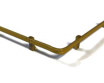 LX463-OO Armco Style Roadside & Depot Safety Barriers (Pack Of 10) For OO Gauge Model Railway And 1:76 Scale