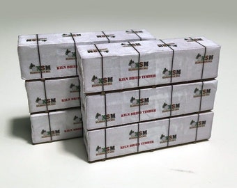 AX035-OO Wrapped Timber Loads (Pack of 6) For OO Gauge Model Railway & 1:76 Scale