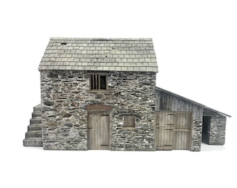 KX084-OO "Polsue" Barn/Stores and Workshop For OO Gauge Model Railway & 1:76 Scale