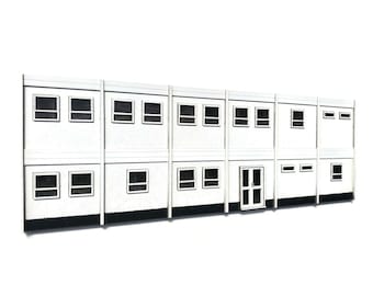 LX390-OO Low Relief Modular Temporary Site Offices For OO Gauge Model Railway & 1:76 Scale