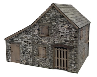 KX098-OO Old Dairy and Lean To For OO Gauge Model Railway & 1:76 Scale