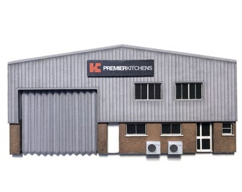 KX060-OO Low Relief Modern Industrial Unit For OO Gauge Model Railway & 1:76 Scale