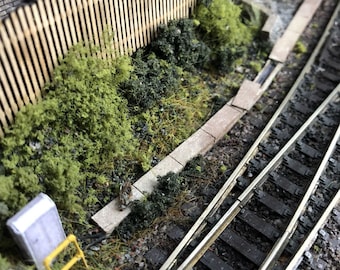 LX035-OO Laser Cut Concrete Lineside Trunking For OO Gauge Model Railway And 1:76 Scale