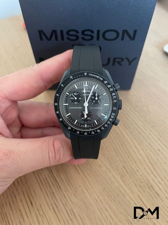 NO1 Omega X Swatch Moonswatch Mission to Mercury Black   Etsy