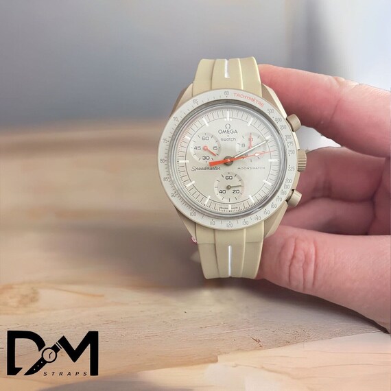 Omega X Swatch Strap Beige Mission to Jupiter Strap Only - Etsy