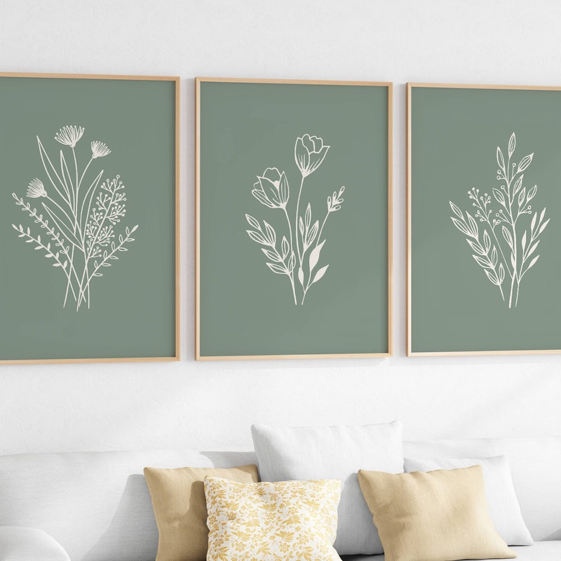 Green Wall Decor - Etsy