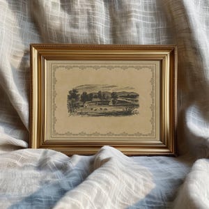 Vintage boerderij afdrukbare muur accent rustiek ontwerp landhuis kamerdecoratie Amerikaanse stijl boerderij display digitale kunst vintage ruimte