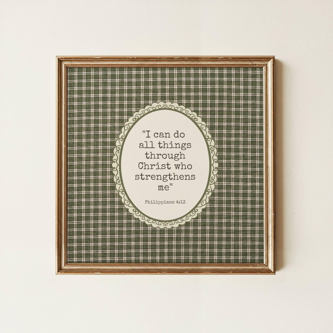 Bible Verse Print Christian Wall Art Inspirational Faith DIGITAL ...