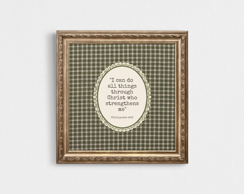 Bible Verse Print Christian Wall Art Inspirational Faith DIGITAL ...