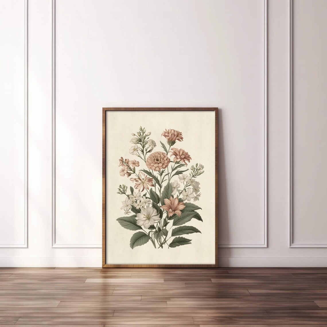 Vintage Floral Botanical Print Vintage Colour Floral Plants Wall Art ...