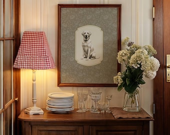 Vintage Style Dog Print Nursery Decor Labrador Retriever Vintage Style Dog Wall Art Antique Dog Art Sketch Art Animal Printable Wall Decor
