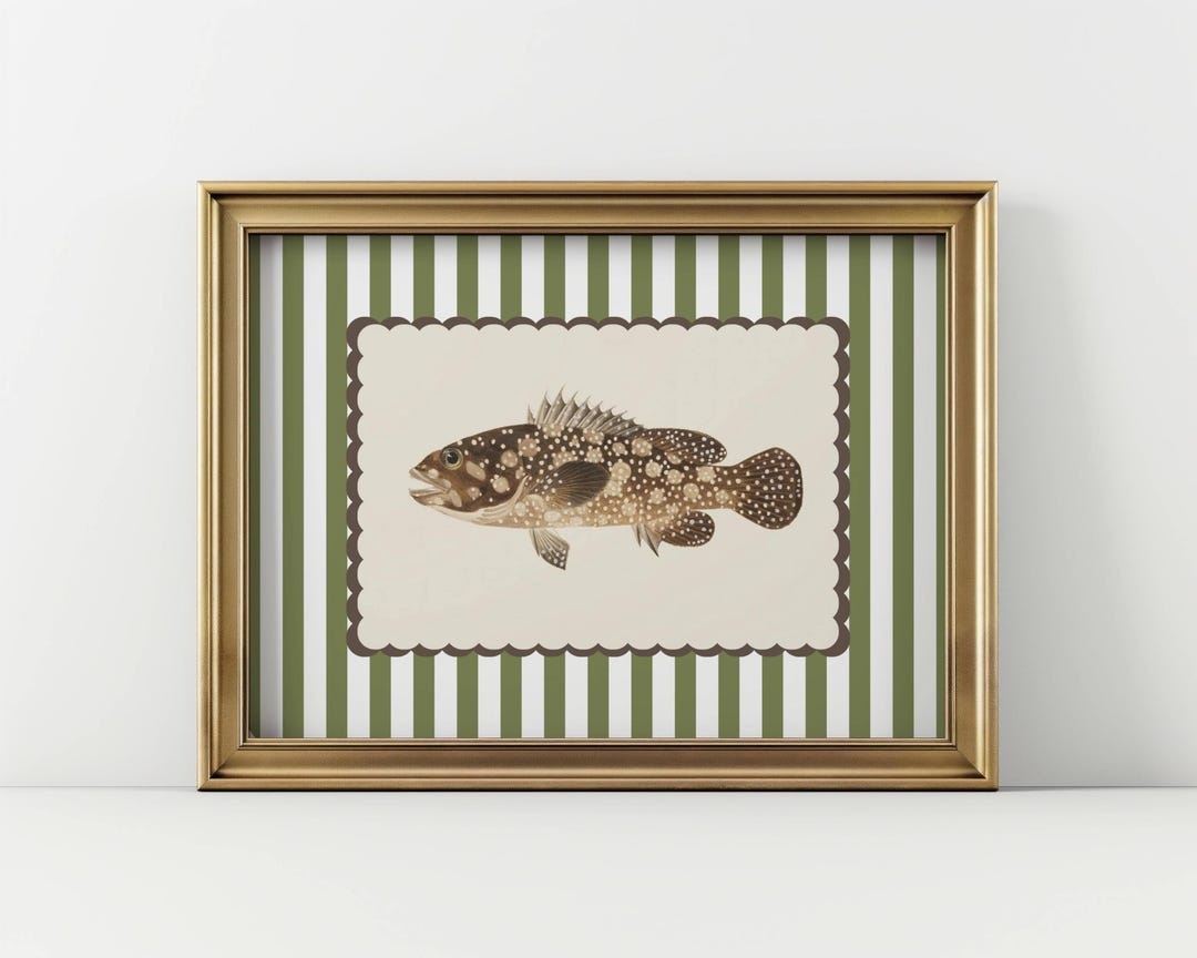 Picture of Coastal Beach Fish Art Home Display Nautical Accent Room Gift Seaside ...